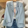 Abiti da donna 1 pezzo Blazer da ufficio quotidiano da donna Giacca da abito in tinta unita Primavera Autunno Cappotto regolare Coreano Blazer casual Top Donna Ragazza regalo