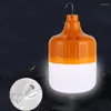 Utomhus glödlampor USB laddningsbar LED -nödljus tält lampa Solar Power Lantern BBQ Camping Fiske Accessorier El