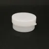 10 ml de plástico blanco cosmético Smaple Jar 34x17 mm 10 gramos Tamaño Crema Botella vacía Máscara Contenedores Frascos Olla pequeña Tfqap