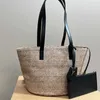 straw bag designer beach bags women shopping bags Luxury Raffia Large Totes with purse womens handbags fashion cross body 230421