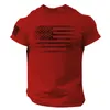 T-shirts pour hommes American USA Flag T-shirts Imprimer Hommes Femmes Mode Chemise en coton à manches courtes Streetwear Harajuku Unisexe Tees Tops Vêtements