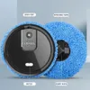 Pełne próżni Pełne automatyczne czyszczenie robot Inteligentne zanurzenie USB ładowanie suchego mokrego sprayu mop dezynfekujący biały 231120