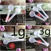 Spoons Professional White Plastic 1G 3G 5G Scoops/Spoons For Food/Milk/Washing Powder/Medicine Measuring W0144 Drop Delivery Home Ga Dhbvt