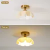 Lampade a sospensione 4W Fiori Luci in vetro Tavolo da pranzo Cucina Camera da letto Comodino per soffitto Balcone Corridoio