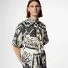 louise vuitton2023 new style full body jacquard collage pattern trend loose jeans short-sleeved T-shirt men and women lovers, designers style T-shirt