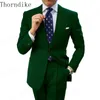 Ternos masculinos Blazers Thorndike 2023 Men Slim Fit Fit 2 peças Prom Tuxedos Casa Casual Business Calças Amarelo Blazer para Casamento