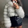 Women's Fur Faux Maomaokong Real Fur Coat Jacket's Winter Coats Natural Jacket Short Fashion Kvinnkläder 231121