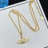 Kolye Kolyeler Tasarımcı Mektubu Vivian Chokers Lüks Kadın Moda Mücevher Metal İnci Kolye Cjeweler Westwood95+