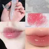 Błyszczyk wodnisty kryształowy galaretka naprawa usta Lipstick Base kosmetyki pielęgnacja odżywcza brokat makijaż żeński