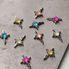 Украшения для дизайна ногтей 100 шт. Spicy Girl Asterism Planet Star Nail Charm Aurora Germ Diamond Manicure Sweet UV Polish Decoration Accessories11*17MM 231121