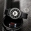 Wristwatches Reef Luxury Gear Quartz Watches For Men Genuine Leather Strap Skeleton Relogio Masculino Top 2023