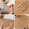 Cleaning Brushes Stainless Steel St Brush 175Mm 200Mm 240Mm Nylon Drinking Pipe Tube Cleaner Baby Bottle Clean Tools Wholesale Drop Dhmg7