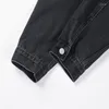 Herrjackor vintage hål design jeans jacka mäns kvinnors högkvalitativa personliga rockar män toppar