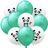 Party Decoration 10/15pcs 12inch Panda Latex Balloon Bambu Mönster tema Konfetti Baby Shower Birthday Supplies