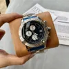 Bigseller_Watch Leather Steel Ring Rologio Luxurys Watch Master Luminous 45mm Men's Watch 8800 Quartz James 007 VK Time Code Watch Watch Watch Watch