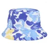 Berets Summer Summer Sunderman's Fisherman's Floral Print Bucket Wide Brim Men's Basin Panama Women's Beachhat