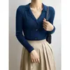 Malhas femininas marrom cardigan inverno botão camisola de malha topos para mulher em promoção blusa térmica venda malhas camisa