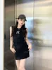 Basic & Casual Dresses designer Womens Sleeveless Shirts Tops Flat Skirts Woman Slim Outwears Summer Dress Clothing 4K5M