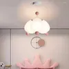 Kroonluchters Roze Kleine Meisjesslaapkamer LED Bubble Ball Light Modern Minimalistisch Schattige Prinses Kamer Kinderdecoratie Kroonluchter