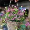 Decorative Flowers Front Door Wreath Fashion Eco-friendly Hanger Basket Berry Garland Festival Party Welcome Sign Home Decor