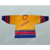 Benutzerdefiniertes gelbes Hockey-Trikot der Rumänischen Nationalmannschaft, neu, oben genäht, S-M-L-XL-XXL-3XL-4XL-5XL-6XL
