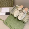 Designer Mules Slipper Donna Mocassini Sandali in vera pelle ggity mezzo trascinamento Princetown Catena in metallo pelle bovina uomo diapositive trainer Vendita calda