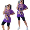 Iki Parçalı Jersey Set Kadın Tasarımcı Eşofman Yaz Batik Baskı Kıyafetler Rahat T Gömlek Şort Jogging Yapan Spor Takım Elbise Moda O-Boyun