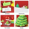 Other Home Garden Omoshiroi Block Christmas Tree 2024 Calendar 3D Notepad Note Paper Art Desk Memo Pad With Led Birthday Gift 231121