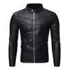 Herrjackor män pu läderjacka Motorcykelcyklisten Men jackor Autumn Winter Warm Black Outdoor Outwear Coats 5xl Plus Szie 231120