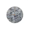 壁の時計自然大理石10インチサイレントノンチックの正確な数字時計