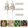 Decorative Flowers 20 Pcs Christmas Imitation Berries Artificial Berry Branches Tree For Decoration Fake Foam DIY Adornment Stems