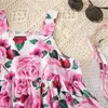 Sukienki dla dziewczynek dla dzieci dziewczynki letnia sukienka Sute Slip Floral Beach Sundress for Holiday Children Odzież 2 3 4 5 6 7 lat