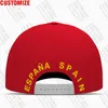 Ball Caps Hiszpania Baseball za darmo wykonany numer nazwy logo es hat esp country espana podróż hiszpańskie naród flag flagowy