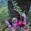 Décorations de jardin Ornements de Noël d'horreur Statue de jardin de zombie en résine d'Halloween avec lanterne décorative alimentée par batterie Ornements d'Halloween No 231120