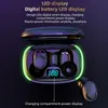 Y70 TWS Auricolari Bluetooth Cuffie senza fili Mini Sport Gioco Auricolari Cuffie con microfono Touch Control Display LED