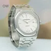 Automatic Mechanical Watches Audemar Pigue Watch Royal Oak Swiss Made Epic calendar function 41mm 15400 silver WN-CVW0