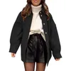 Женские куртки 3x для женщин Женская зимняя куртка в клетку из флиса Осень Мода 2023 Длинное короткое пальто