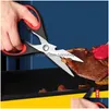 Outras ferramentas de cozinha mtifuncional tesouras aço inoxidável Faca de corte para peixe frango chef de dispositivo abridor de gadgets lx4787 dr dhdm8