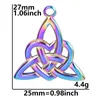 Charms, 3 Stück, keltischer Knoten-Anhänger, Edelstahl, Triquetra-Symbol, Anhänger, DIY-Ohrringe, Halskette, Schmuckherstellung, handgefertigt