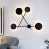 Applique Moderne Fer LED Lampes Salon Chambre Chevet Or Blanc Peint Éclairage Intérieur Luminaire Wandlamp Applique Industrielle