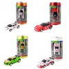 Jouets de transformation Robots 1/58 Télécommande MINI RC Voiture À Piles Racing PVC Canettes Pack Machine Drift Buggy Contrôlé Jouet Kid 231121