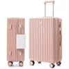 Чемоданы женские, 20-дюймовый красивый чемодан на колесиках, студенческий пароль для путешествий, 28-дюймовый багаж, свежий градиент цвета