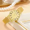 Montres-bracelets femmes Bracelet exquis or/argent breloque montre à Quartz classique femme dames Mujer Relojes cadeau Saati acier