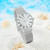 Montres-bracelets femmes Bracelet exquis or/argent breloque montre à Quartz classique femme dames Mujer Relojes cadeau Saati acier