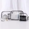 Kosmetiktaschen Transparente PVC-Aufbewahrung Reiseveranstalter Klare Make-up-Tasche Kosmetikerin Schönheitskoffer Toilettenartikel Waschen