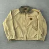 Hong Kong Style Jacket Nya berömda toppjackor denim Letter Tryckt jacka Varma jackor för sportmän Kvinnor tvättar hösten vinter kausal toppkläderstorlek S-XL