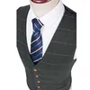 Costumes pour hommes 2023 laine vert Tweed sur mesure Tuxedos de marié revers cranté hommes Blazer rétro costumes de mariage (veste pantalon gilet)