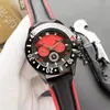Designer's high-end men's watch Luxury rubber strap six-pin multi-functional mechanical sports classic watch
