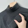 Maglioni da uomo 10% cashmere di capra Abbigliamento Autunno Inverno Classico maglione solido dolcevita maglione di lana a maniche lunghe