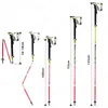 Ski Poles Professional Folding Trekking Poles Carbon Alpenstocks Outdoor Cross-country Walking Leki Hiking-Climbing Mountaineering Sticks 231120